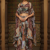 Designer Gown with Blouse for Women | ATZ-C362