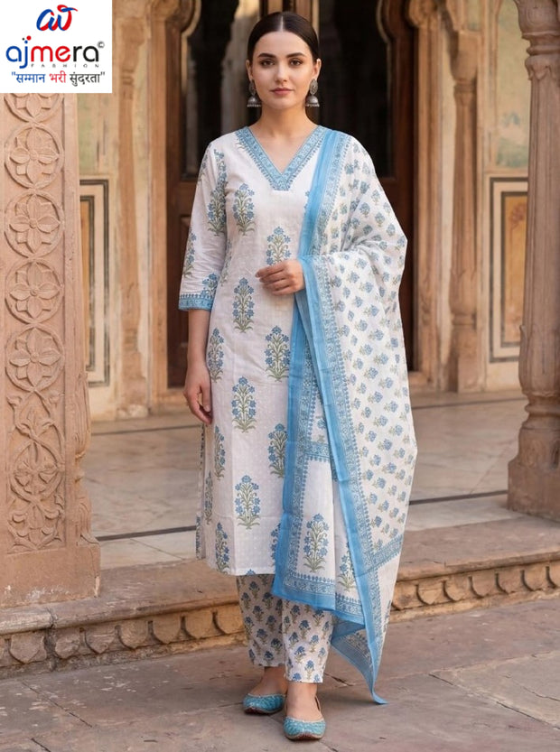 Designer Ethnic Premium Kurti Set for Women | INDO-KH0WH13098