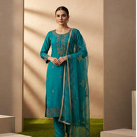 Premium Glass Organza Unstitched Suit Set | BKE-KOMAL