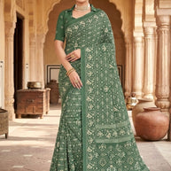 Classic Printed Saree with Blouse Piece for Timeless Traditional Style | PUS-DREAM GIRL-600