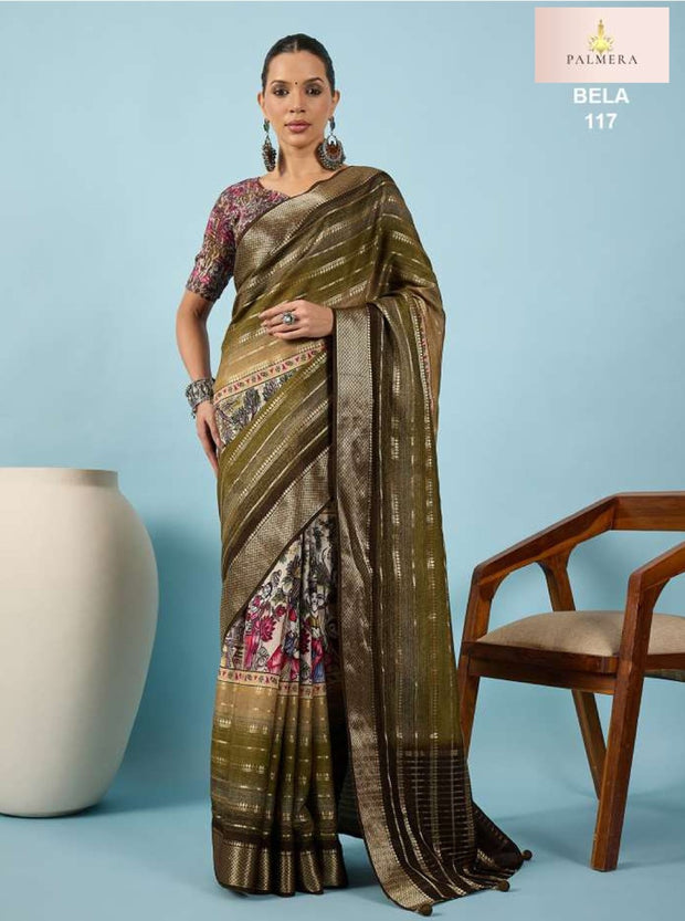 Bela Viscose Saree with Blouse for Premium Ethnic and Designer Wear | ALL-BELA-117