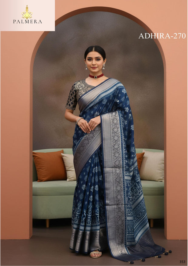 Adhira Viscose Saree with Blouse for Premium Party and Ethnic Wear | ALL-ADHIRA-270