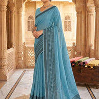 Apricot Khadi Saree with Blouse for Premium Ethnic and Festive Wear | ALL-APRICOT-341