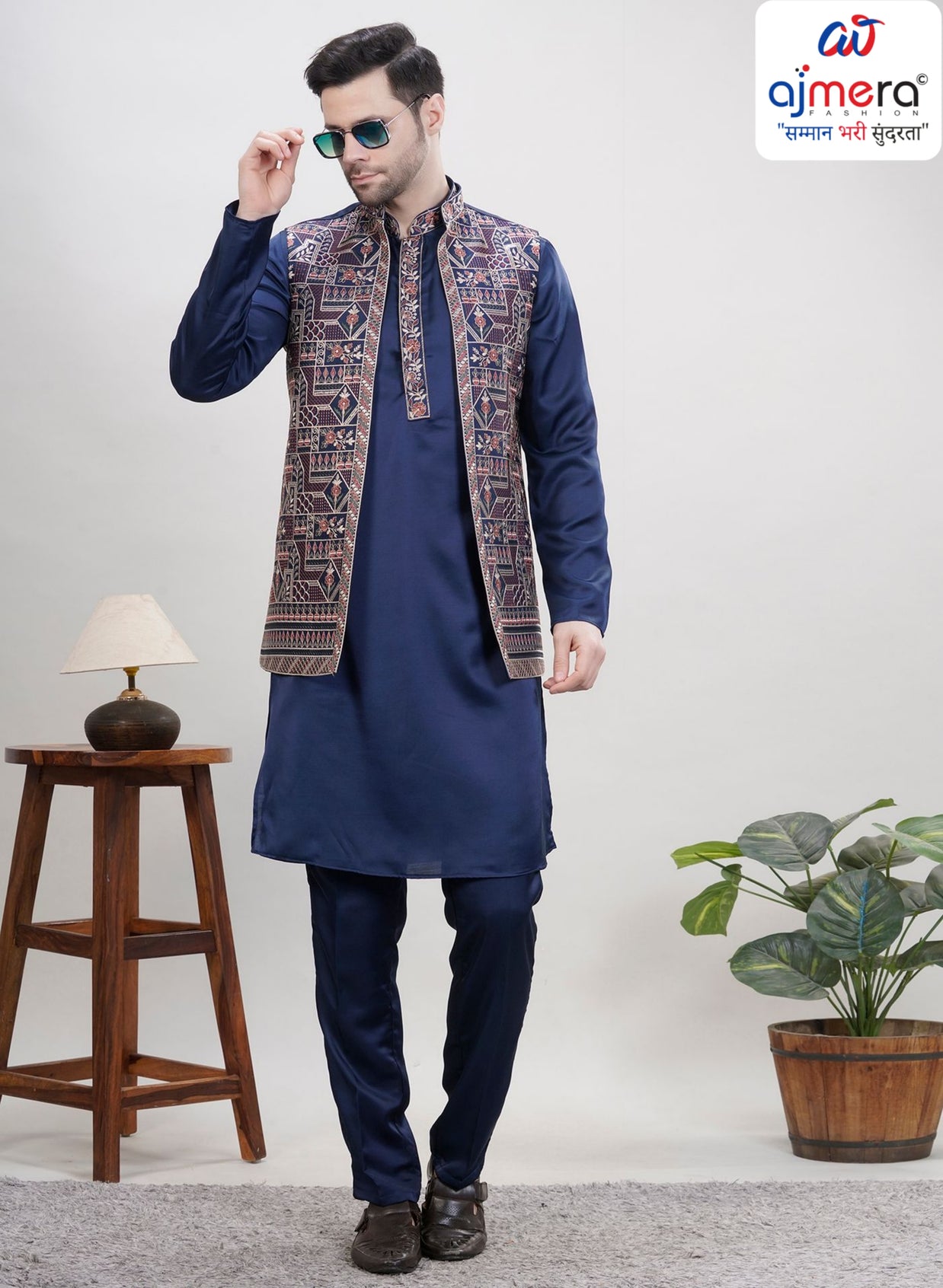 Premium Men's Kurta & Payjama for Wedding & Festive Wear | SNA-MKP12456