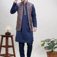 Premium Men's Kurta & Payjama for Wedding & Festive Wear | SNA-MKP12456