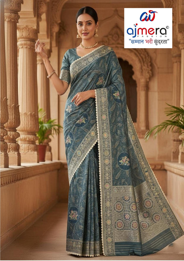 Classic Jacquard Silk Saree with Blouse Piece for Elegant Traditional Look | SBV-SS-5-1604