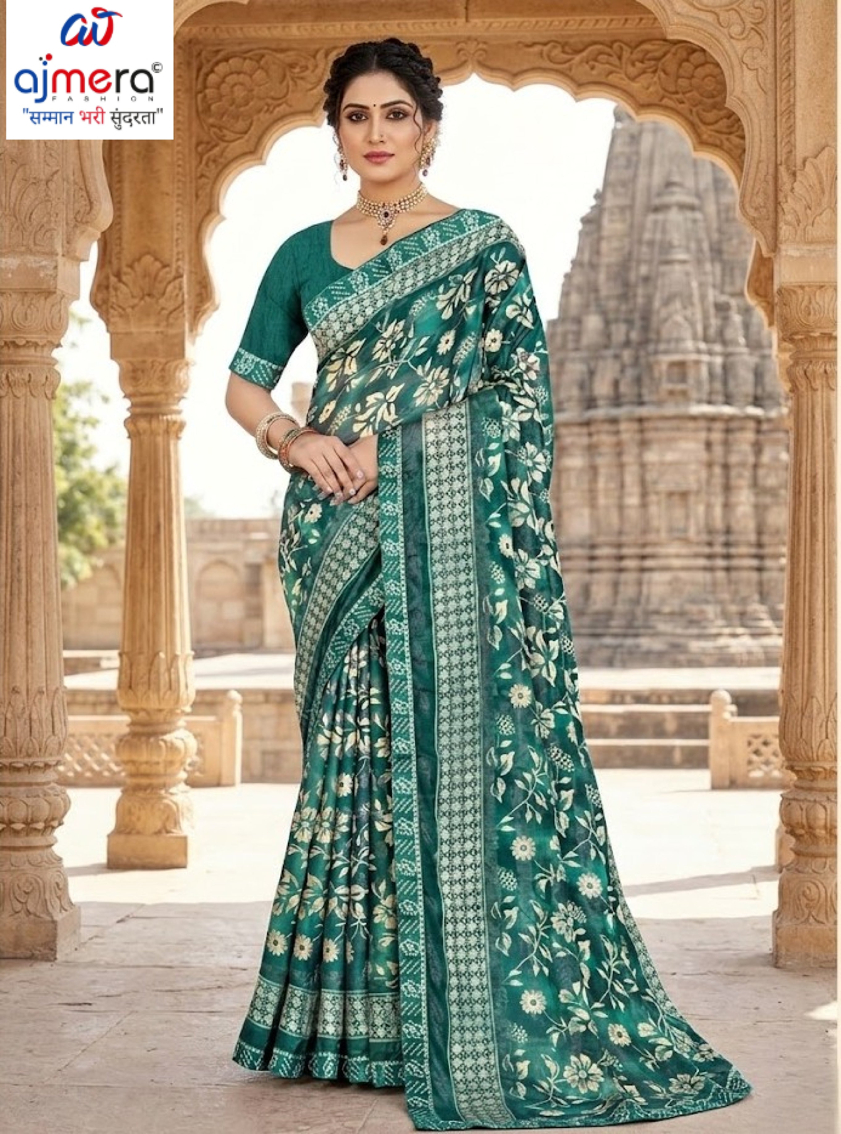 Premium Printed Saree with Matching Blouse Piece for Ethnic Elegance | TTS-GULSHAN VOL-8