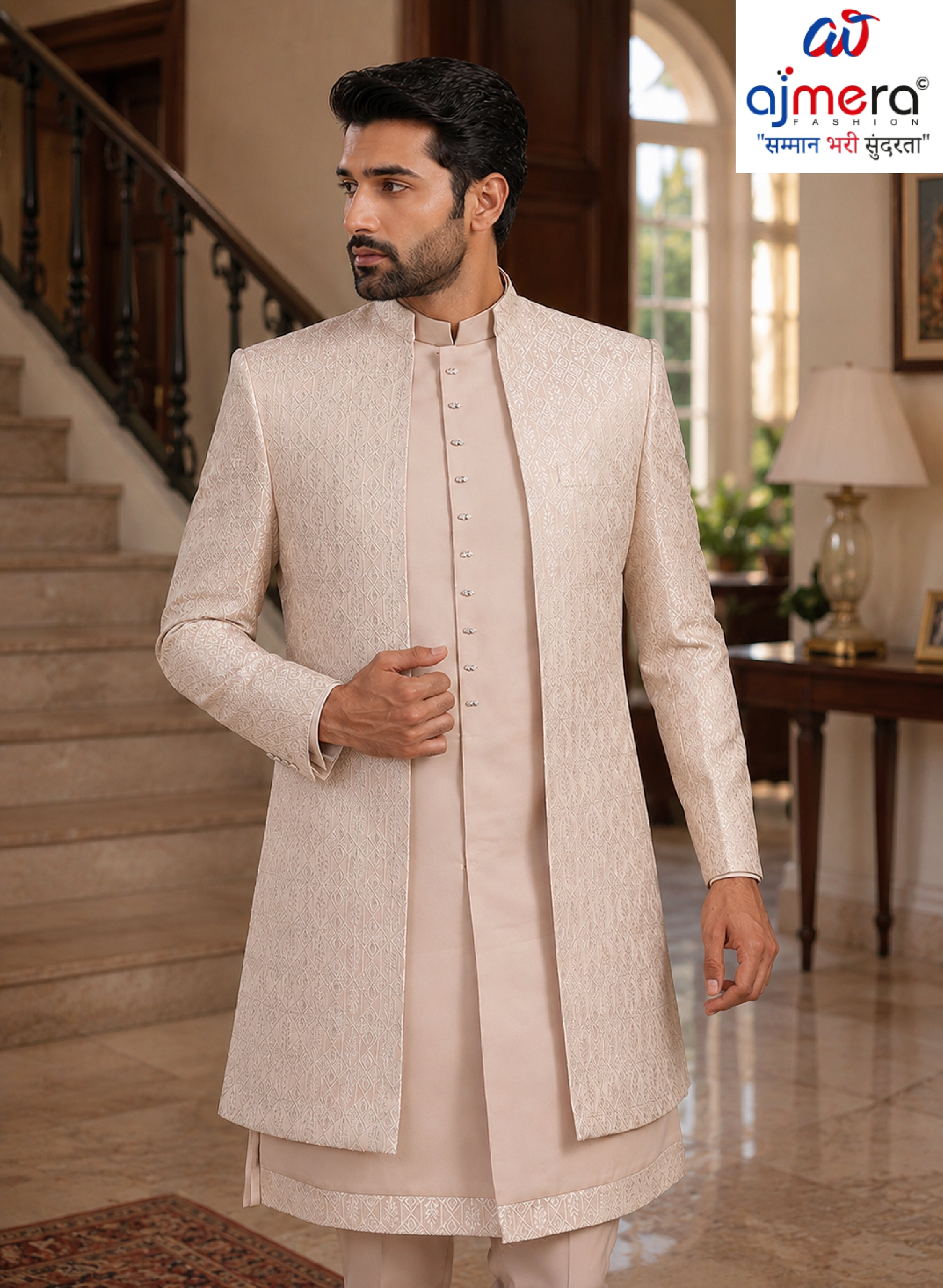 Premium Men's Indo Western for Wedding & Party Wear | SNA-MIN11606