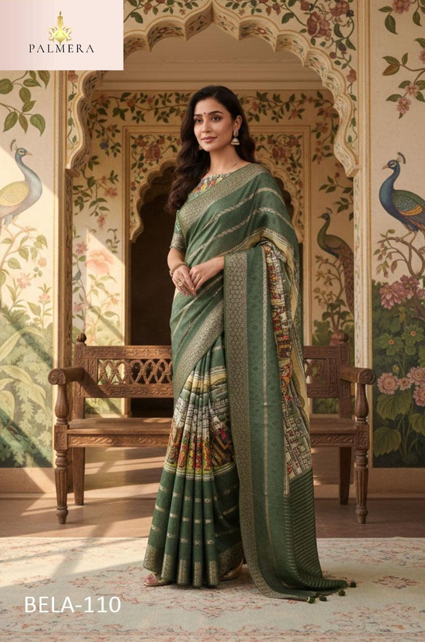 Bela Viscose Saree with Blouse for Premium Ethnic and Designer Wear | ALL-BELA-110