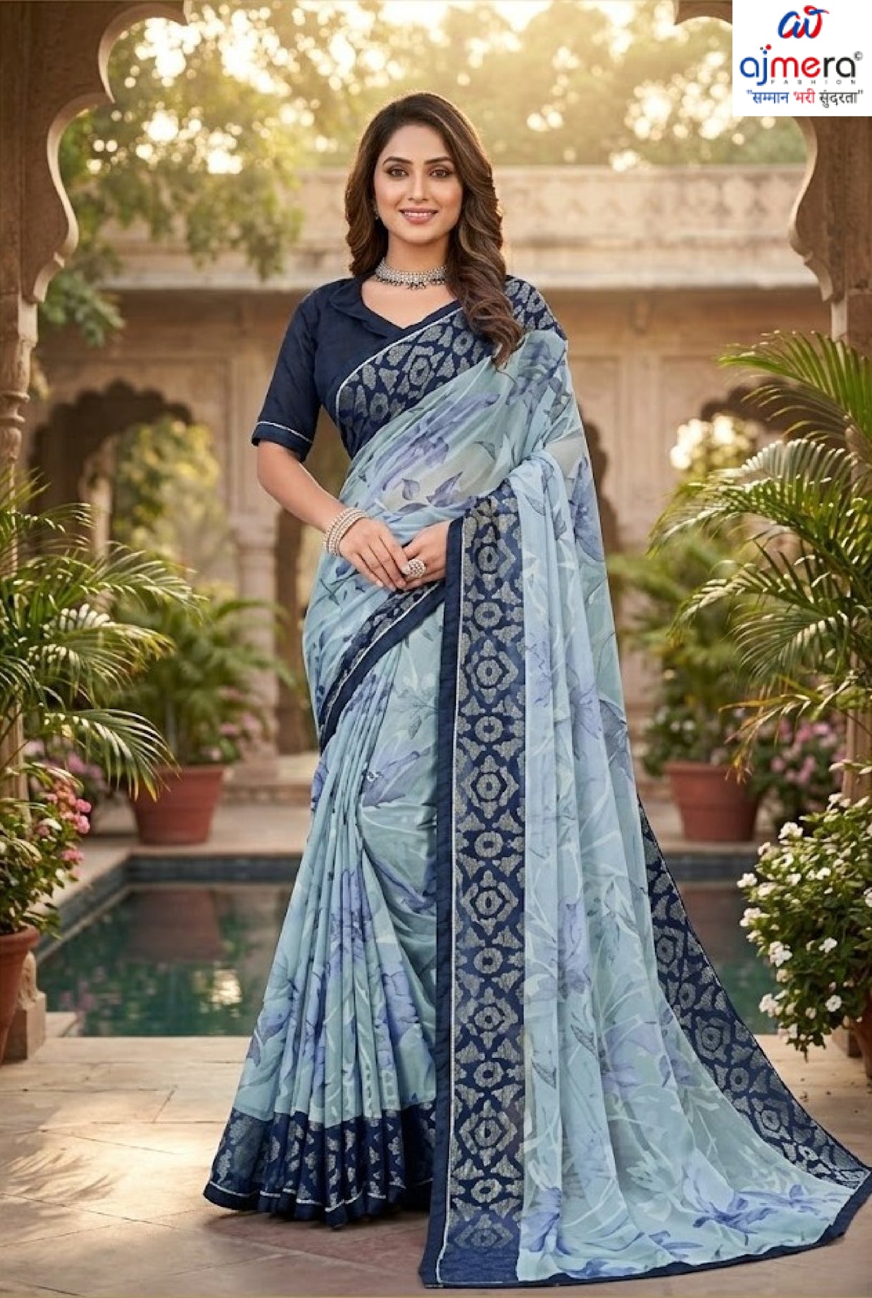 Stylish Printed Saree with Blouse Piece for Traditional Celebrations | RDD-SAPPHIRE VOL-2
