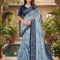 Stylish Printed Saree with Blouse Piece for Traditional Celebrations | RDD-SAPPHIRE VOL-2