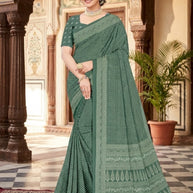 Designer Printed Saree with Blouse Piece for Special Occasions | PUS-DREAM GIRL-314