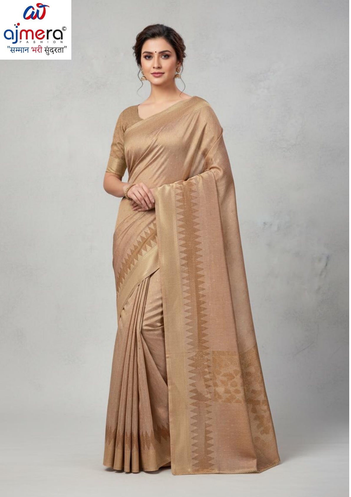Premium Jacquard Silk Saree with Matching Blouse Piece for Ethnic Celebrations | YDP-JARI GOLD STAR
