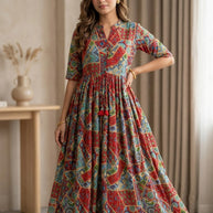 Designer Chinnon Print Gown for Women | PNC-CHINNON PRINT GOWN
