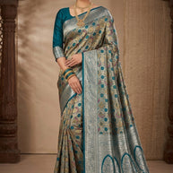 Premium Touch Jacquard Silk Saree With Blouse Piece | MUT-DHRUVI