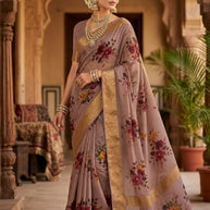 Daily Wear Rapier Silk Matching Saree With Blouse Piece | ADL-ANTU JAQUARD BORDER