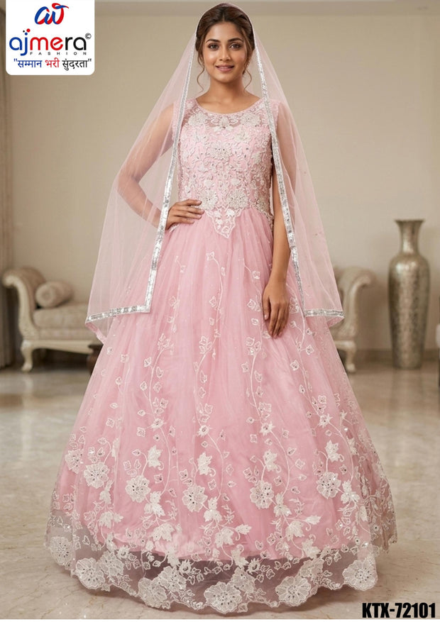 Designer Net Gown for Women | KTX-72101