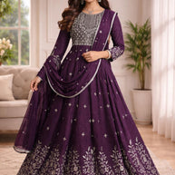 Wholesale Gown Dress Designer Georgette Gown for Women | KTX-4788-XL