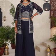 Elegant Designer Jorjet Party Wear Gown for Women | SHP-9225