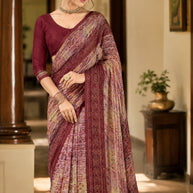 Beautiful Printed Saree with Blouse Piece for Cultural Celebrations | SGR-ANUPAMA