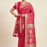 Majestic Jacquard Silk Saree With Blouse Piece | HSR-PADMA