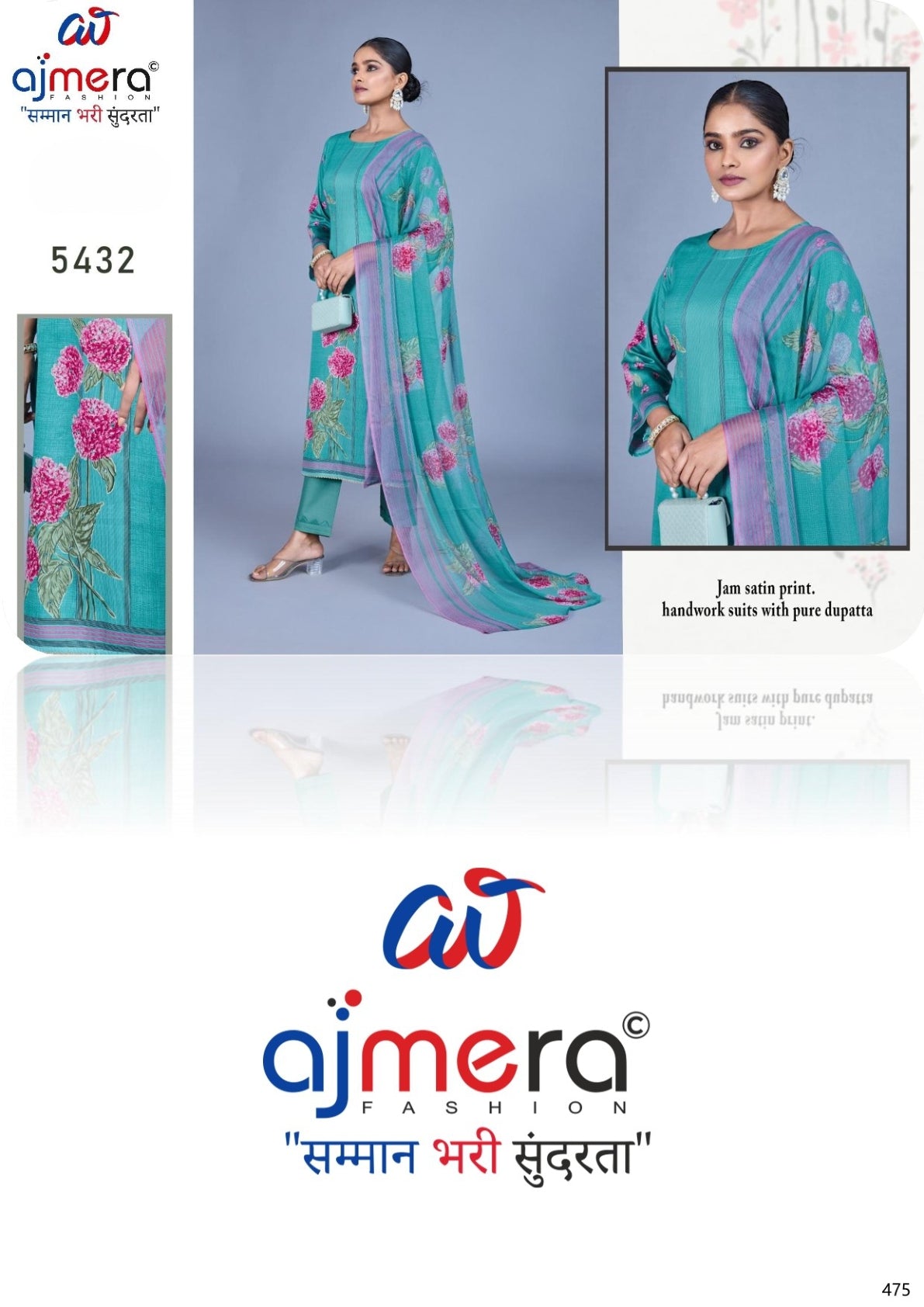 Designer Viscose Unstitched Suit Set | RAI-KUDRAT-5432