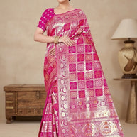 Designer Jacquard Silk Saree with Blouse Piece for Traditional Occasions | TUL-PREM PAKHI SILK VOL-06