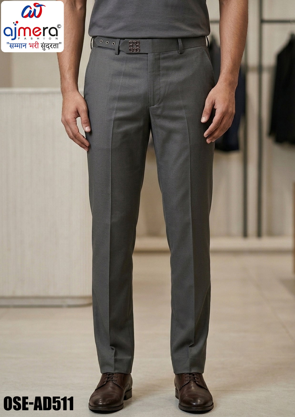 Premium Men's Formal Pant for Office & Business Wear | OSE-AD511