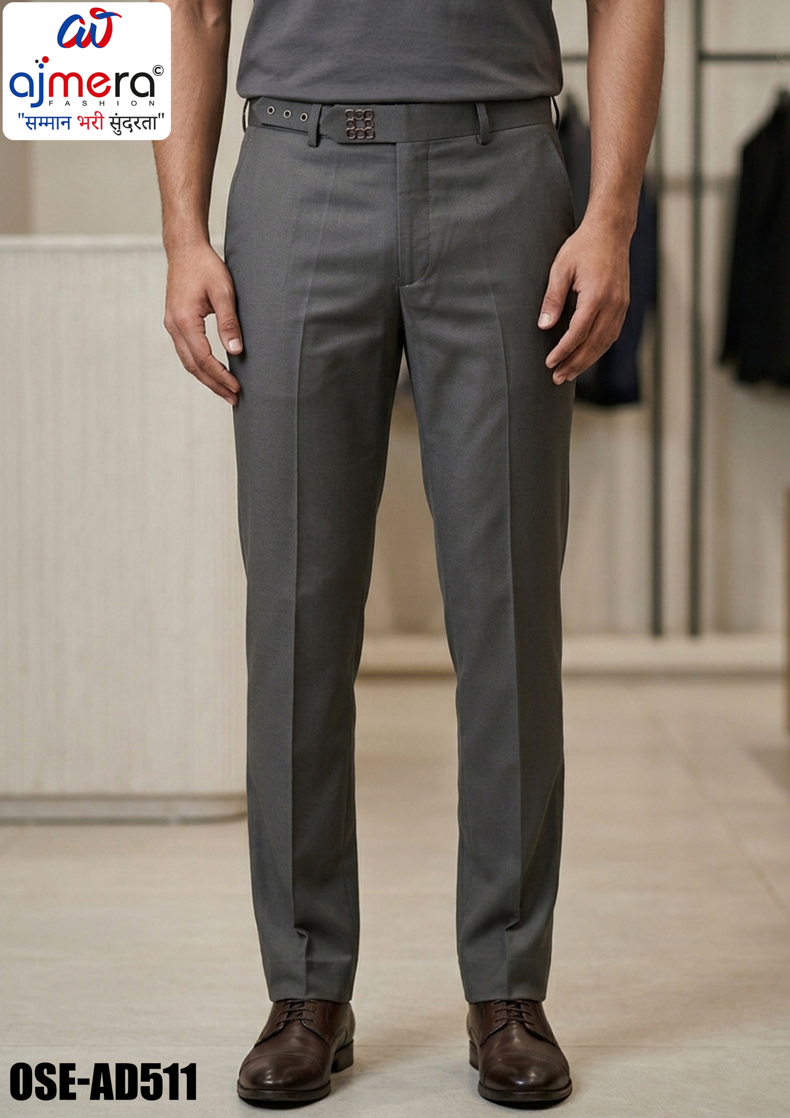 Premium Men's Formal Pant for Office & Business Wear | OSE-AD511