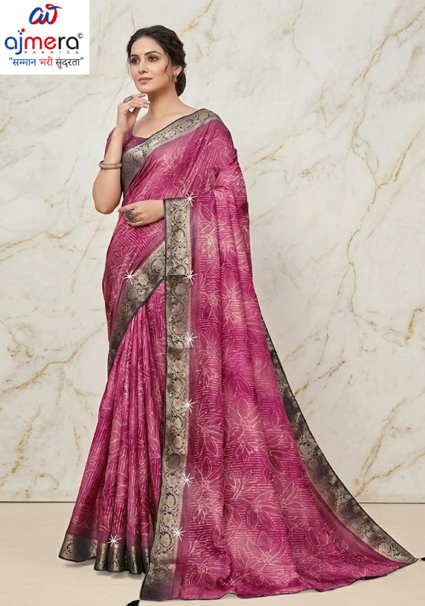 Beautiful Printed Saree with Blouse Piece for Cultural Celebrations  | SSR-YOSHITA