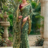Graceful Printed Saree with Blouse Piece for Modern Ethnic Fashion  | VDT-SONAKSHI-3