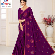 Traditional Cotton Saree with Without Blouse for Premium Ethnic and Traditional Wear | PJA-JUGNOO