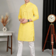 Premium Men's Kurta & Pajama for Wedding & Festive Wear | SNA-MKP12139