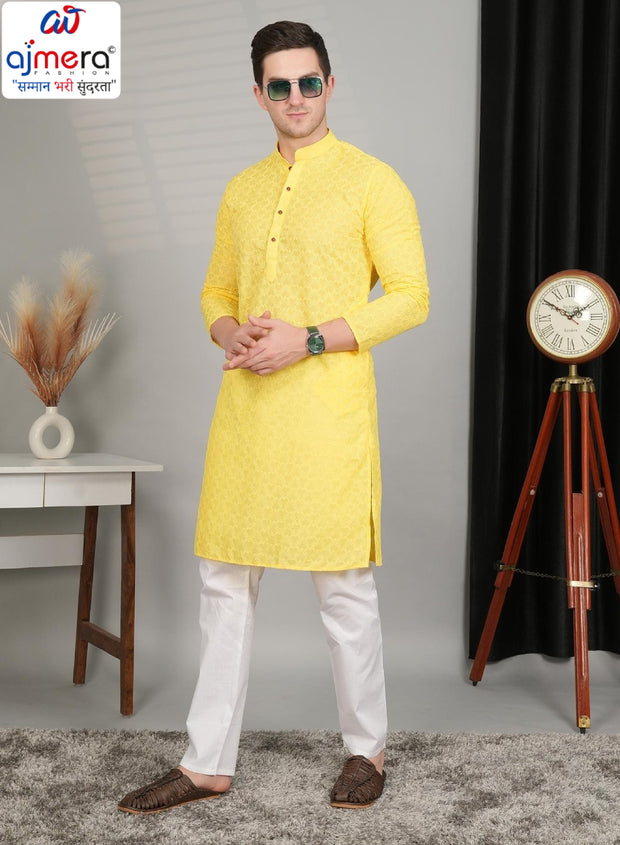 Premium Men's Kurta & Pajama for Wedding & Festive Wear | SNA-MKP12139