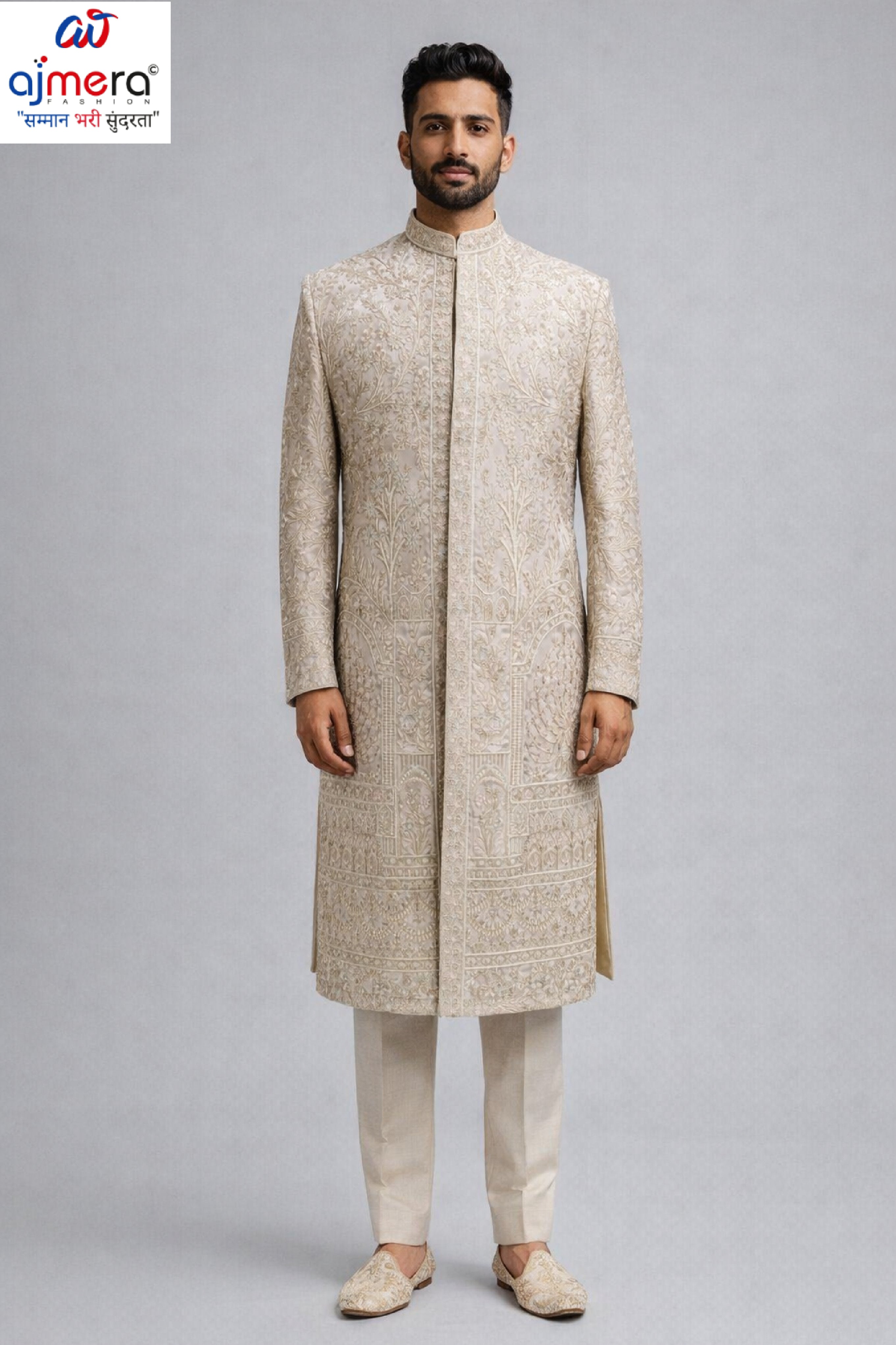 Mens Sherwani Manufacturer for Retailers | SNA-MSW11269