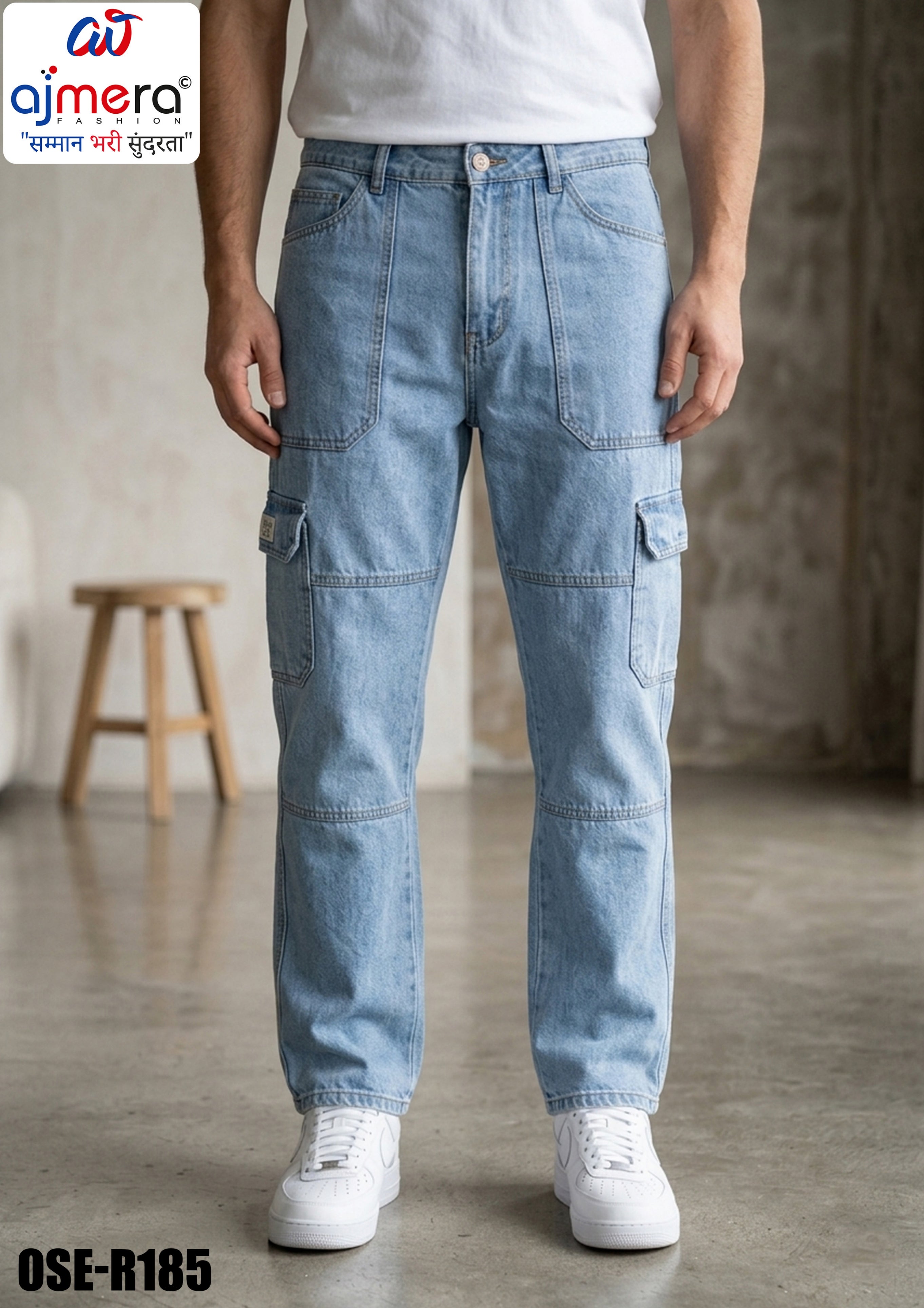 Premium Men's Denim Jeans for Casual & Everyday Wear | OSE-R185