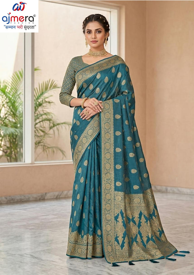 Graceful Jacquard Silk Saree with Blouse Piece for Timeless Ethnic Fashion | DNA-MARIYA