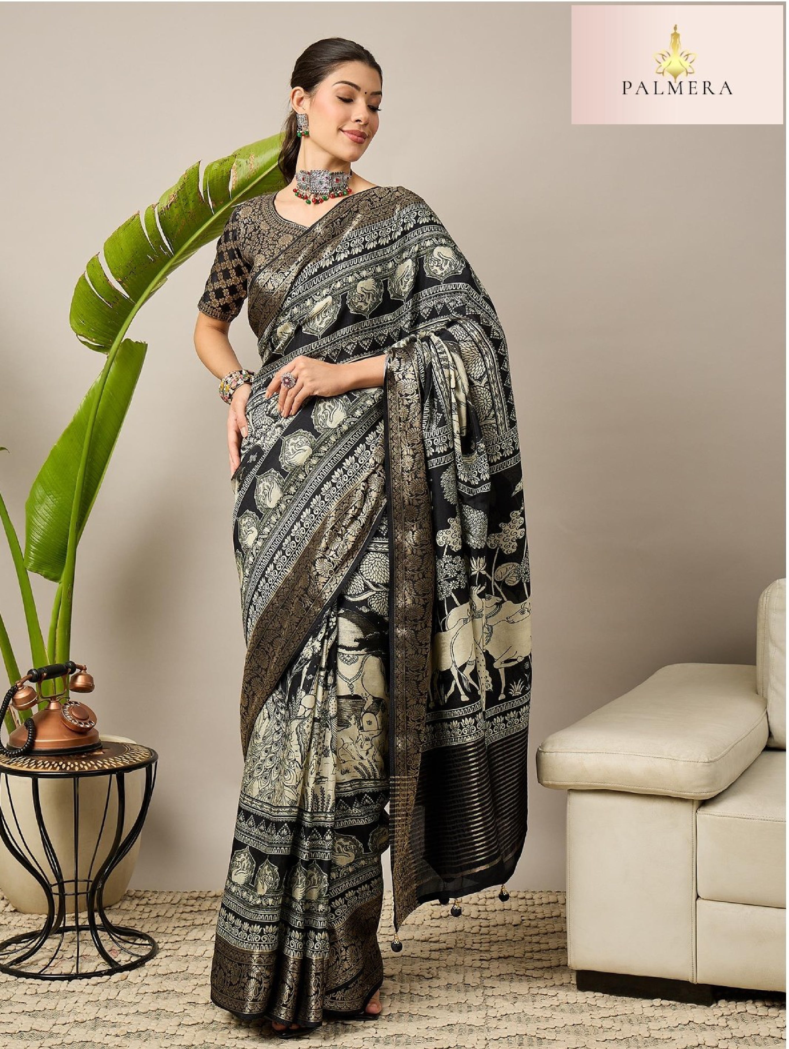 Adhira Dola Saree with Blouse for Premium Ethnic Occasion Wear | ALL-ADHIRA-163