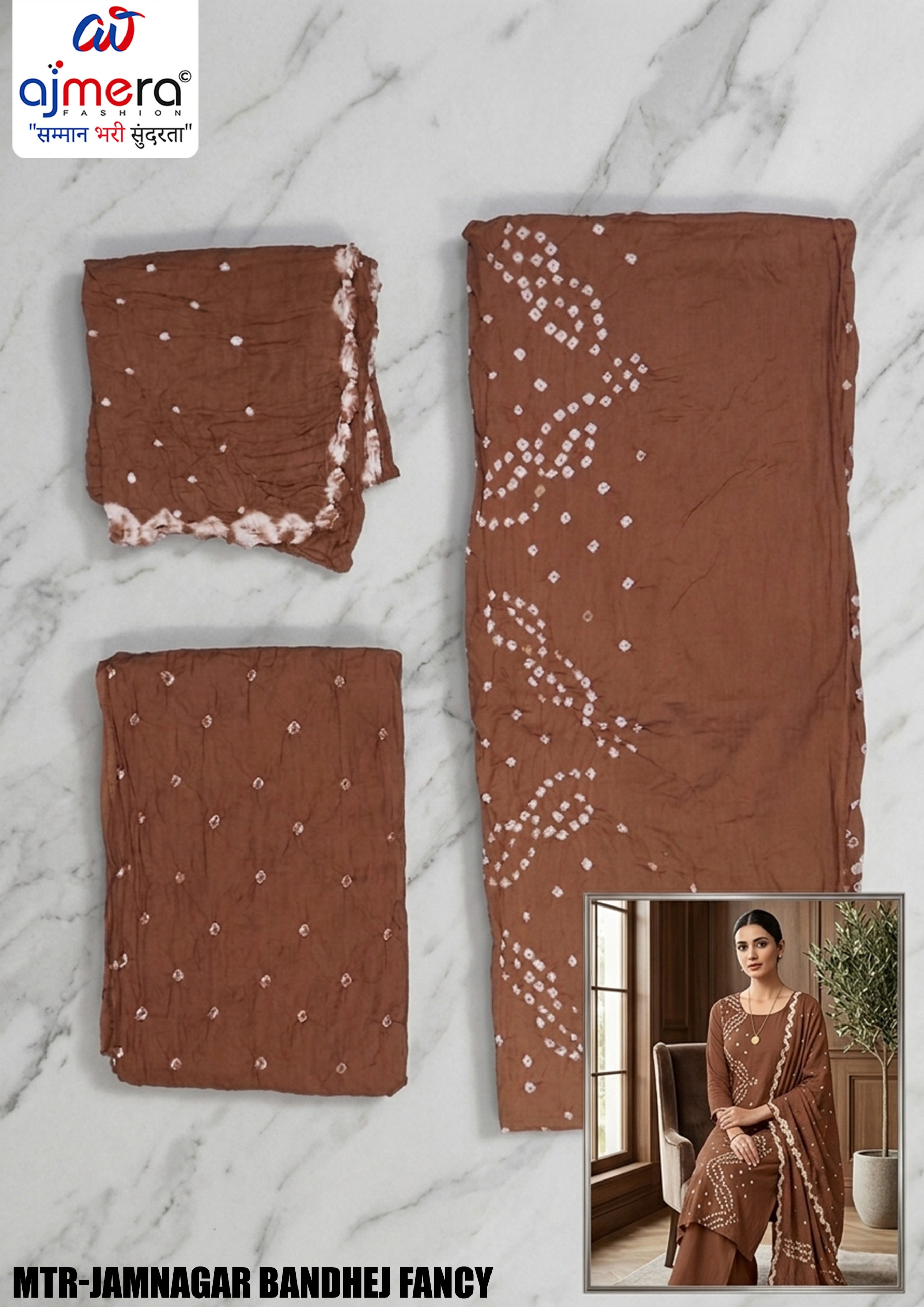 Premium Organza Unstitched Suit Set | KVV-JAIPURI BLAST VOL-1
