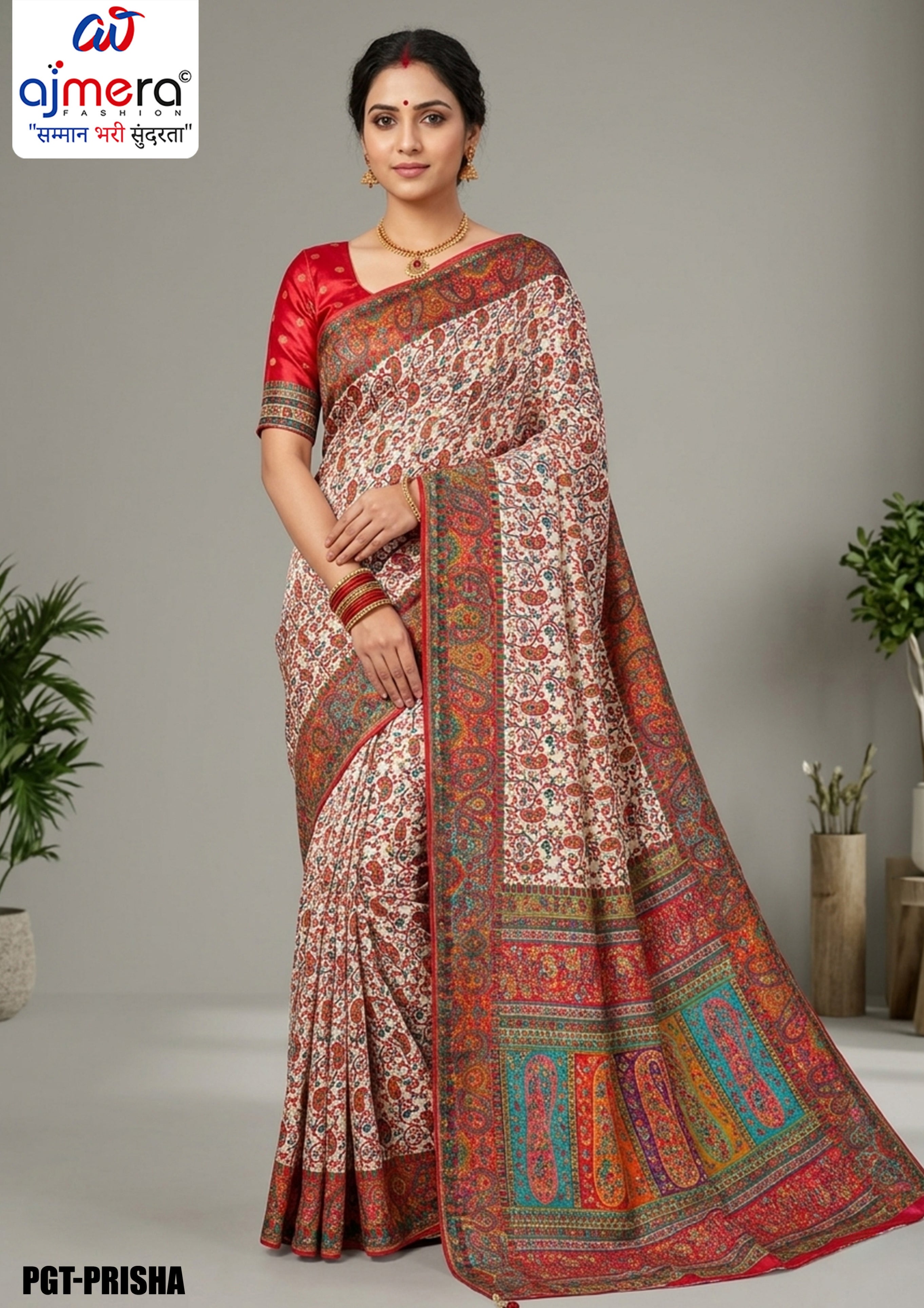 Rich Texture Jacquard Silk Saree With Blouse Piece | PGT-PRISHA