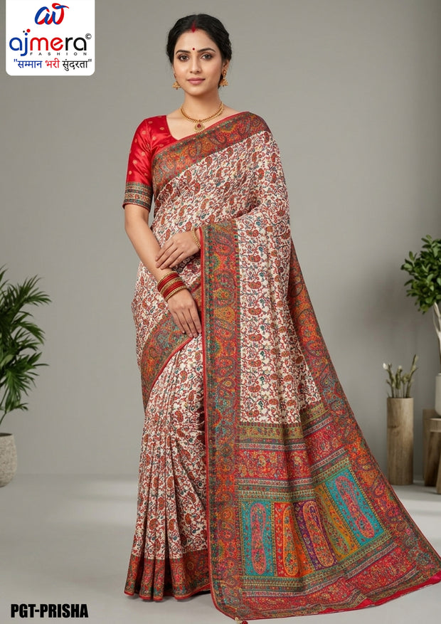 Rich Texture Jacquard Silk Saree With Blouse Piece | PGT-PRISHA