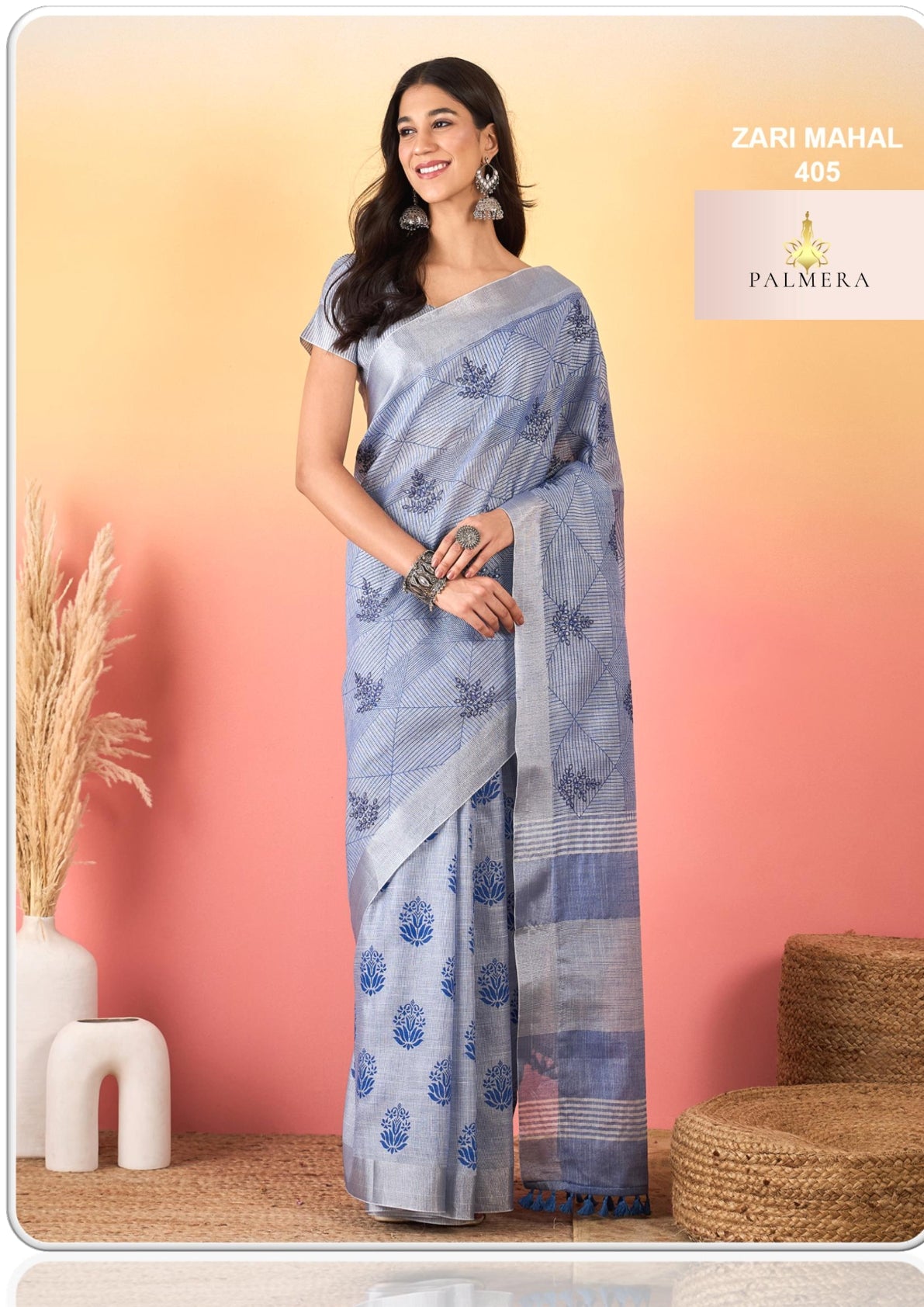 Palmera Saree Manufacturer and Palmera Saree Supplier | ALL-ZARI MAHAL VOL-04