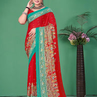 Premium Printed Saree with Matching Blouse Piece for Ethnic Elegance | RMF-NRITYA VOL-01