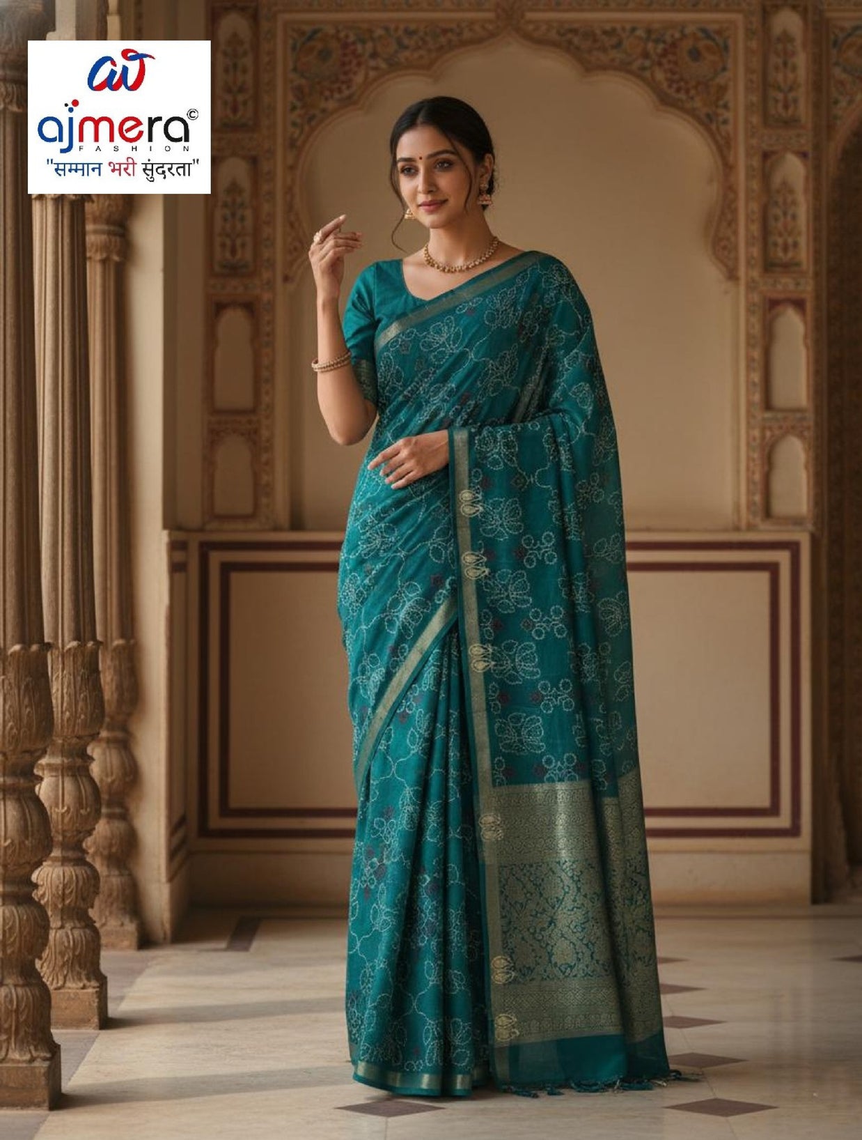 Beautiful Printed Saree with Blouse Piece for Cultural Celebrations  | WLN-TASHAN-10961