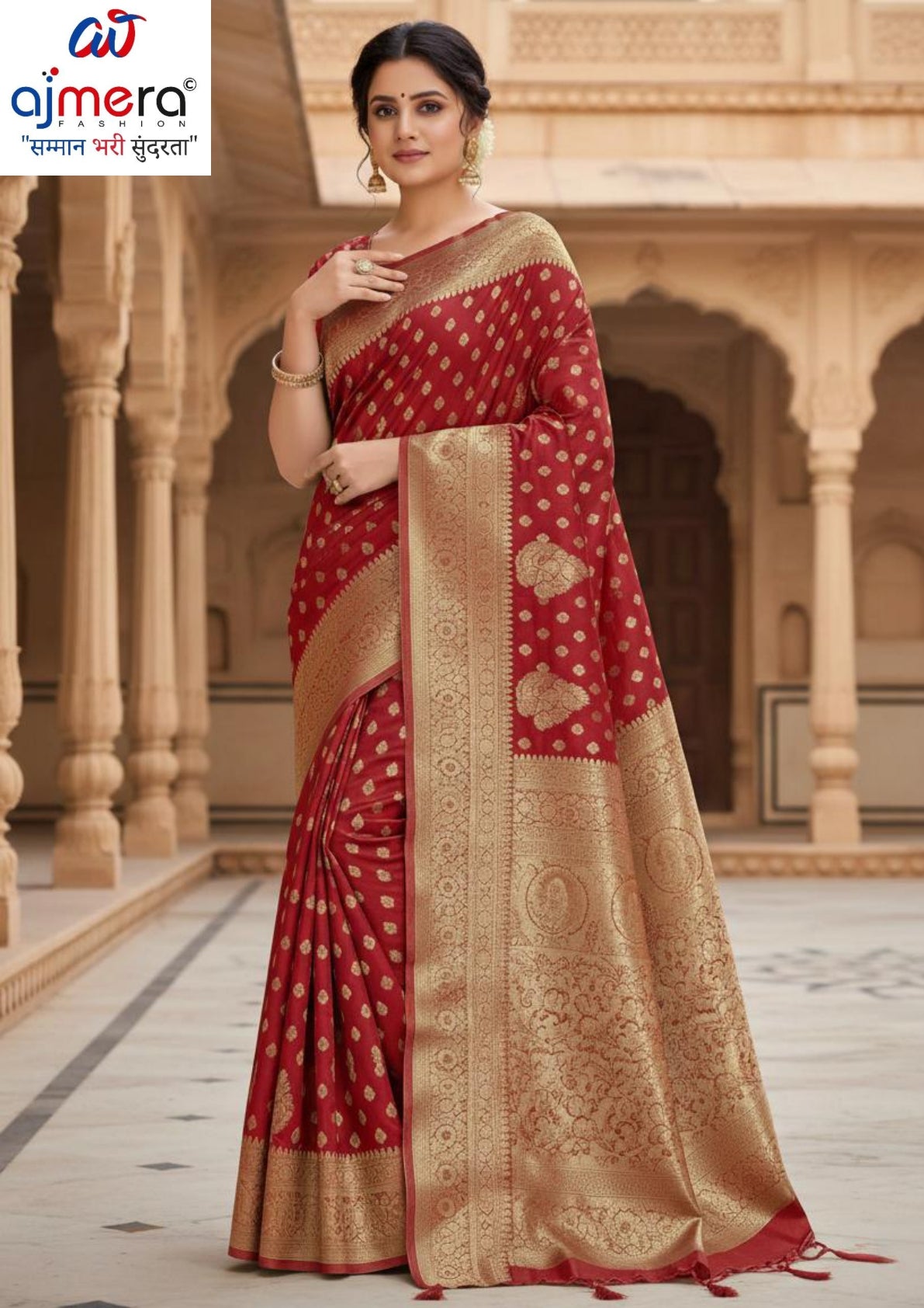 Fashionable Jacquard Silk Saree with Blouse Piece for Special Events | SBV-SS-5-2360