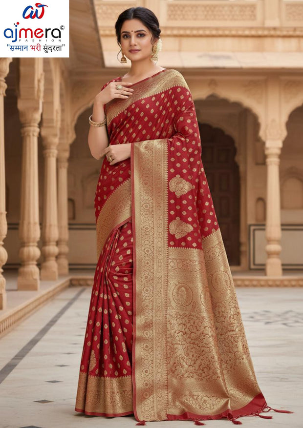 Fashionable Jacquard Silk Saree with Blouse Piece for Special Events | SBV-SS-5-2360