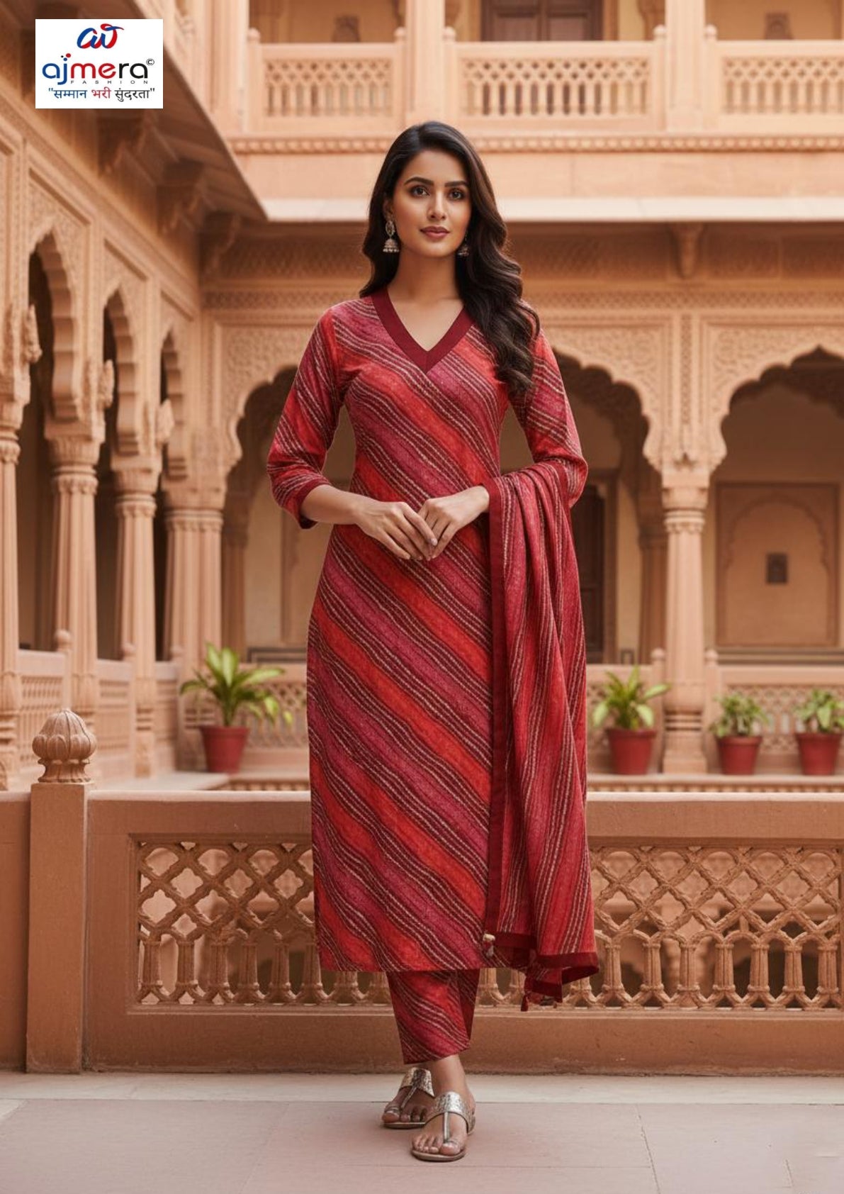 Designer Kurti Pant Dupatta Set for Women | SKH-K5191-38X46