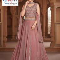 Elegant Fandy Designer Crop Top Style Party Wear Gown for Women | KTX-60 CROPTOP