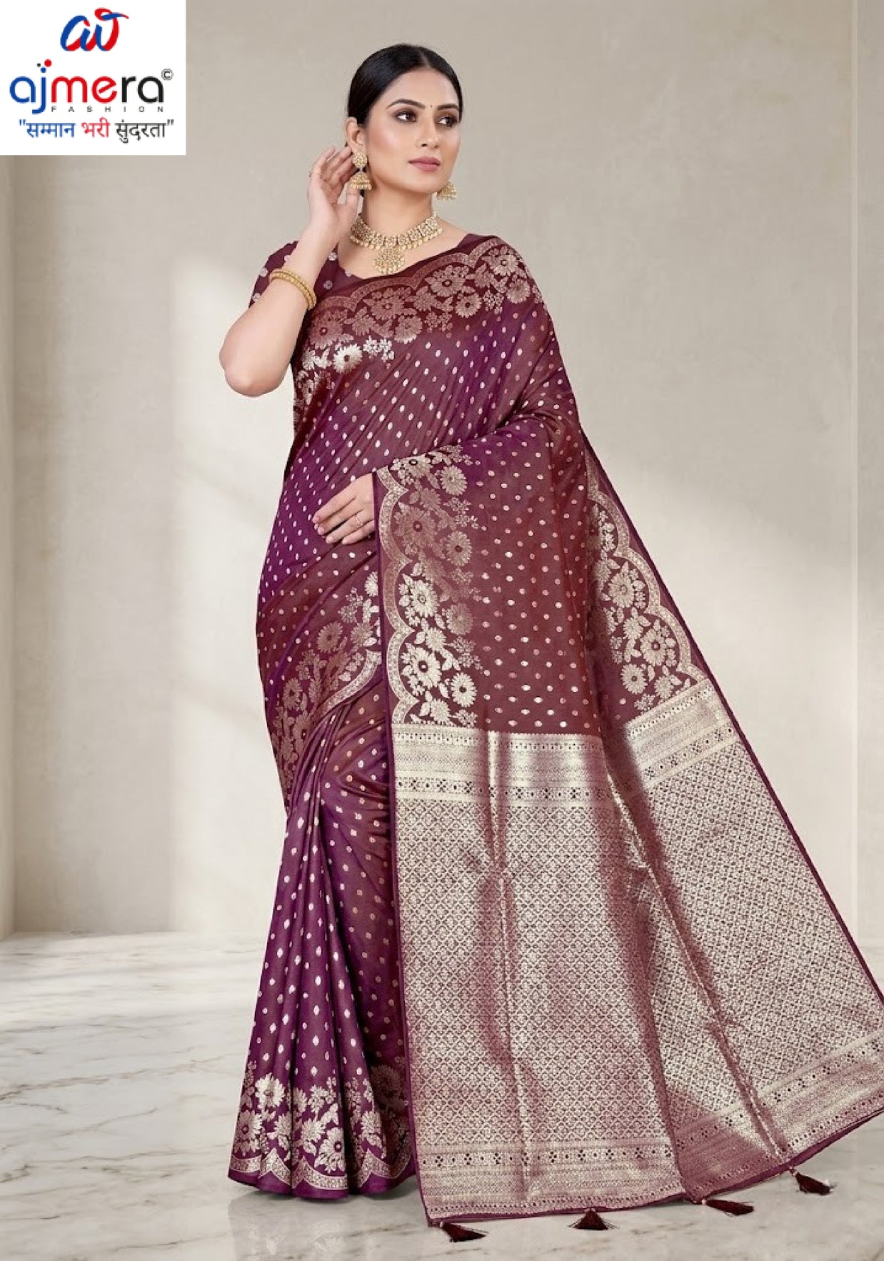 Classic Jacquard Silk Saree with Blouse Piece for Elegant Traditional Look | TUL-MALBARI SILK VOL-63