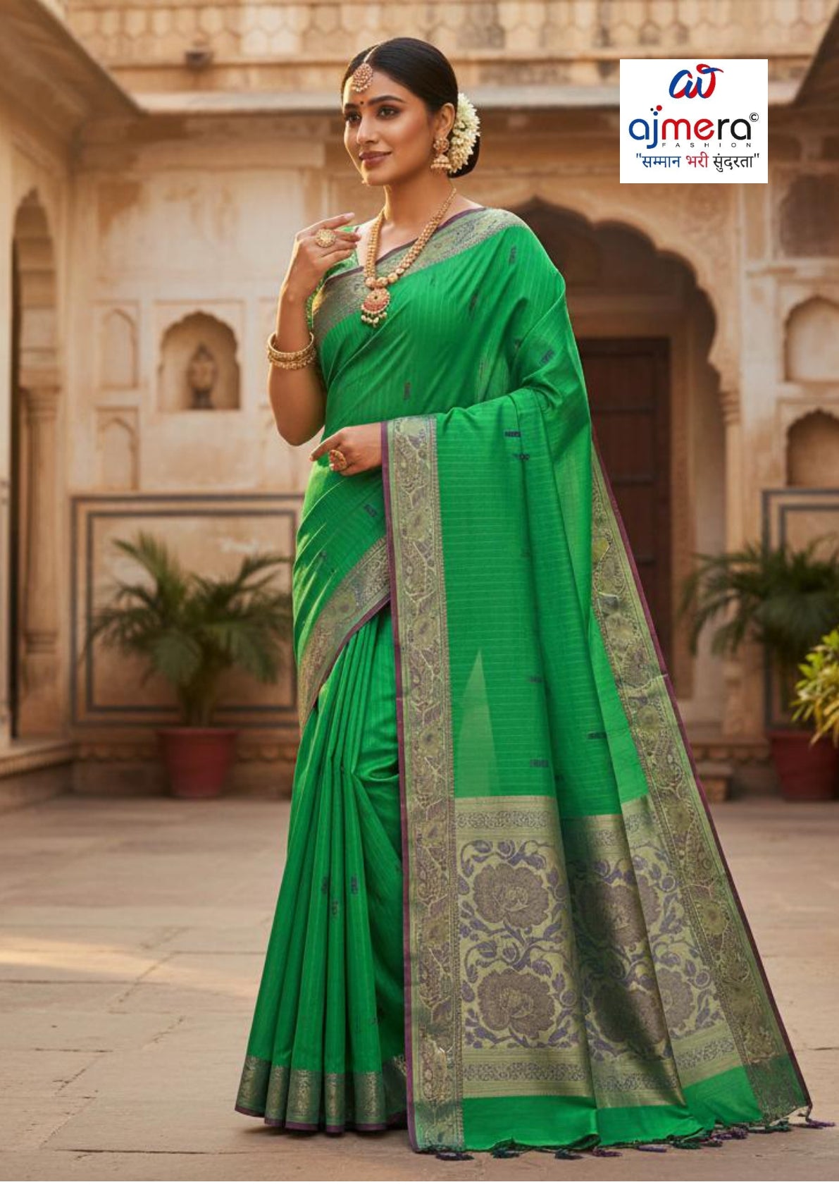 Premium Cotton Saree with Blouse Piece for Premium Ethnic and Traditional Wear | DS-JHANKAR